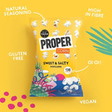 Propercorn sweet and salty popcorn 30g, imported from the UK