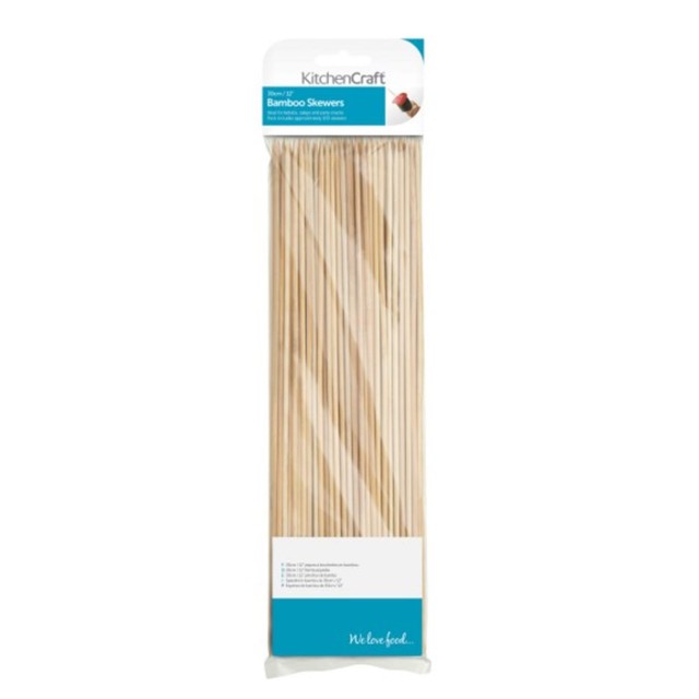 KitchenCraft Bamboo Skewers 30cm, UK version