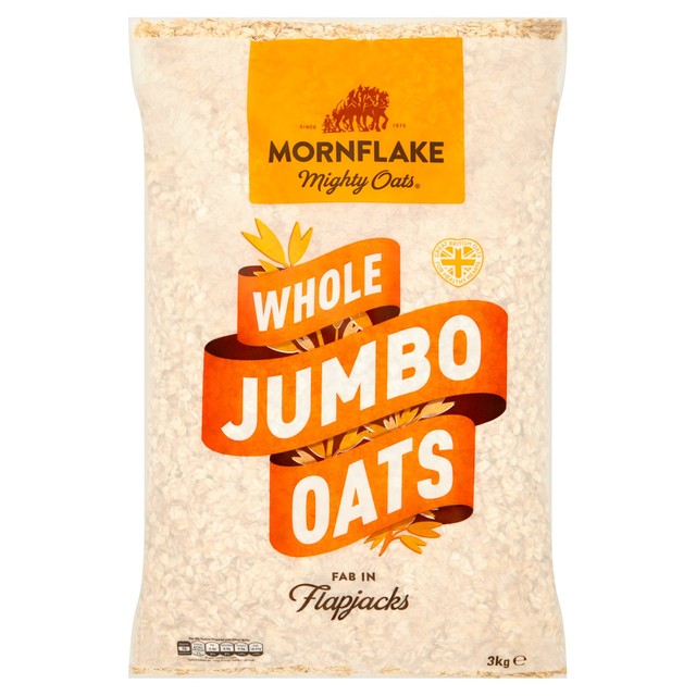 Mornflake Whole Jumbo Oats 3kg, imported from the UK