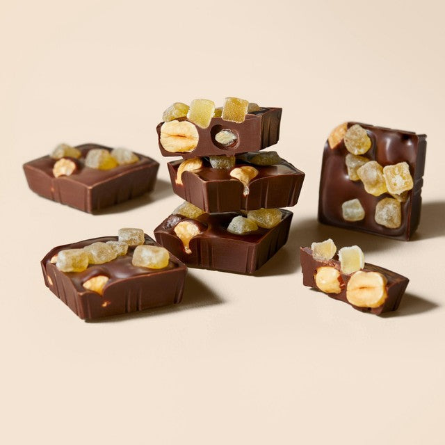 Hotel Chocolat Hazelnut & Ginger Chocolate Selector 70g, UK version