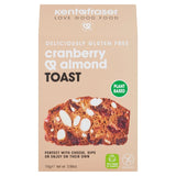 Kent & Fraser gluten-free cranberry almond savoury biscuit 110g, UK version