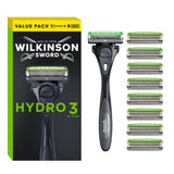 M&S Wilkinson Sword Hydro 3 Skin Protection Men's Razor with 9 Blades- Buy online at McGrocer
