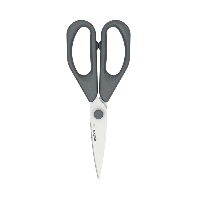 Zyliss black household scissors with wheat straw handle (British brand)
