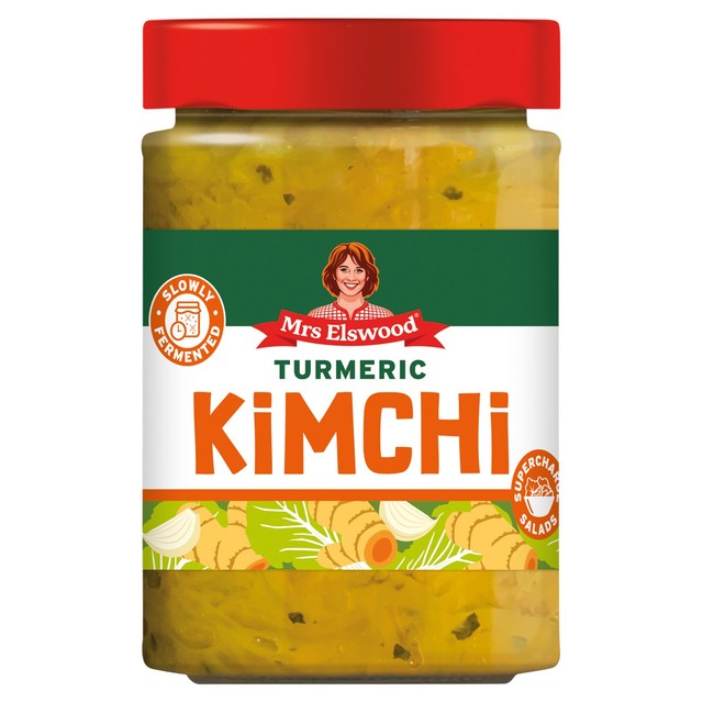 Mrs Elswood turmeric kimchi 300g, imported from the UK