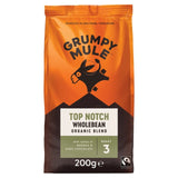 Grumpy Mule Top Notch organic coffee blend, UK version
