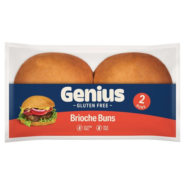 Genius Gluten Free Brioche Burger Buns 2 Pack