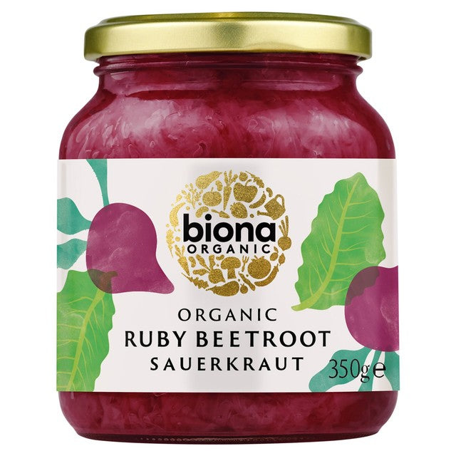 Biona beetroot sauerkraut 350g - British product