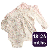 M&S M&S Girls Floral Pointelle Bodysuit Ivory Baby Bodysuit 18-24 Months- Buy online at McGrocer