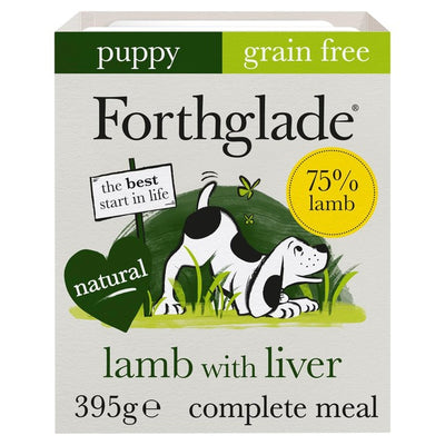 M&S Forthglade Puppy Natural Wet Dog Food Lamb with Liver for Puppies 2-12 Months 395g- Buy online at McGrocer
