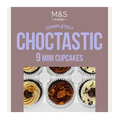 M&S M&S Choctastic Mini Cupcakes Assorted Flavours 217g- Buy online at McGrocer