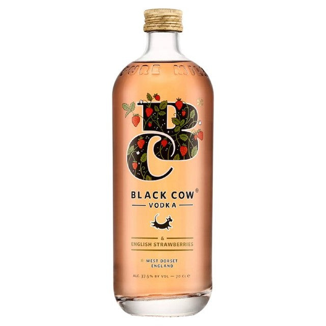 Black Cow English Strawberries Vodka 70cl - British product