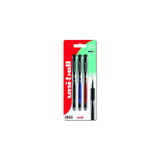 Uni-ball Signo Gel Impact pen pack black blue red 3-pack (British brand)