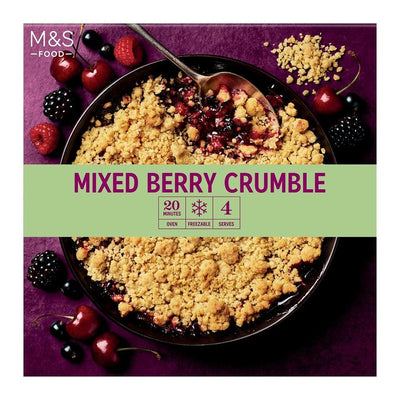 M&S Blandet bær Smuldrepudding 500g
