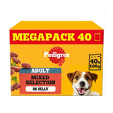 M&S Pedigree Adult Dog Wet Food Pouches Mixed Selection in Jelly 40 x 100g- Buy online at McGrocer