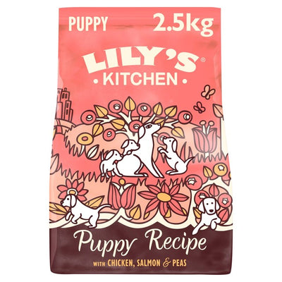 M&S Lily's Kitchen Chicken & Salmon Puppy Recipe Dry Dog Food 2.5kg- Buy online at McGrocer