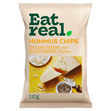 M&S Eat Real Hummus Chips Italian Cheese & Black Pepper Crisps 110g- Buy online at McGrocer
