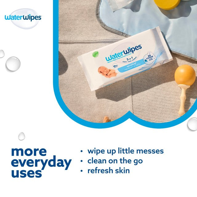 WaterWipes newborn baby wipes 3-pack multipack (British brand)