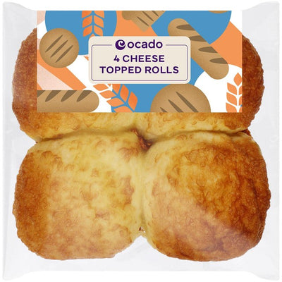 M&S Ocado Cheese Topped Rolls White Bread 4 Pack- Buy online at McGrocer