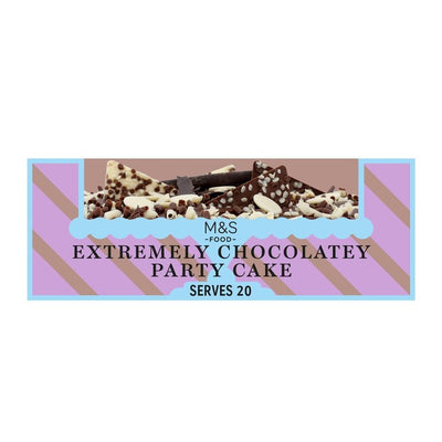 M&S Gâteau de fête extrêmement chocolaté Gâteau éponge au chocolat 1.5kg