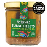 M&S Fish 4 Ever Azores Skipjack Tuna Fillets in Organic Olive Oil Canned Tuna 150g- Buy online at McGrocer