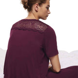 M&S women's pyjama set dark magenta M, imported from the UK