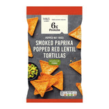 M&S Smoked Paprika Popped Lentil Tortillas 90g, imported from the UK