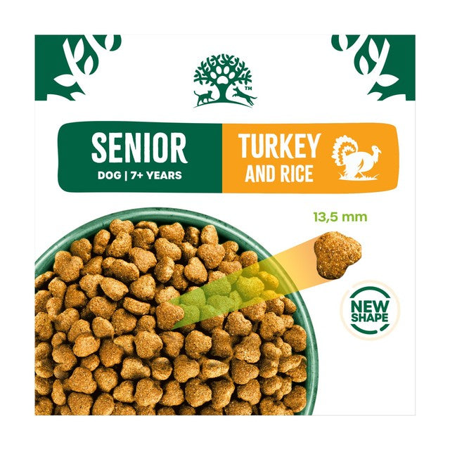 James Wellbeloved senior dry dog food turkey and rice bag (British brand)