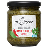 M&S Mr Organic Basil & Chilli Pesto Pasta Sauce 190g- Buy online at McGrocer