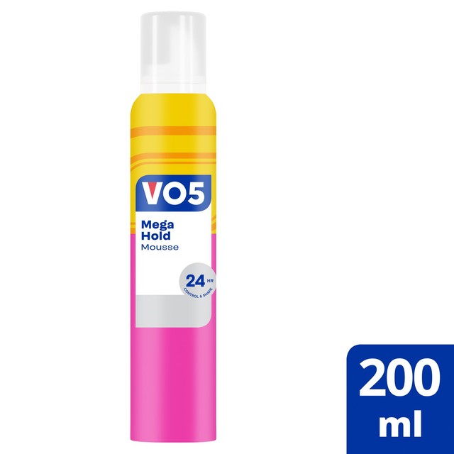 VO5 Mega Hold Mousse 200ml (British brand)
