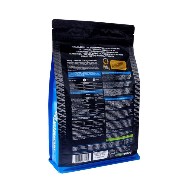Precision Engineered whey protein powder vanilla 900g, imported from the UK