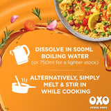 Oxo Reduced Salt Chicken Stock Pots 4x20g, imported from the UK