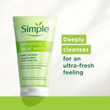 Simple facial gel wash for sensitive skin 150ml (British brand)