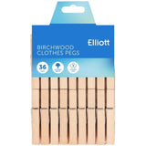 M&S Elliotts Birchwood Clothes Pegs 36 Pack- Buy online at McGrocer