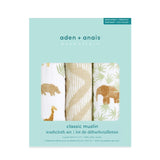 M&S Soft Cotton Muslin Washcloths 3-Pack, 30 cm x 30 cm with Hanging Loop- Buy online at McGrocer