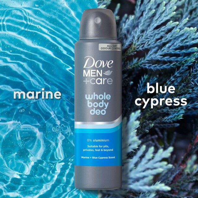 Dove Men+ deodorant spray Marine & Blue Cypress (British brand)