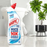 Harpic White & Shine Bleach Original toilet cleaner gel 750ml, UK version