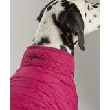 Joules raspberry quilted dog coat small, UK version