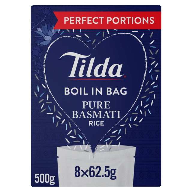 Tilda Pure Basmati Rice boil in bag 500g (British brand)