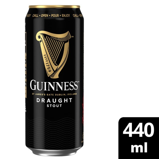 Guinness Draught stout beer 15 x 440ml cans, UK version