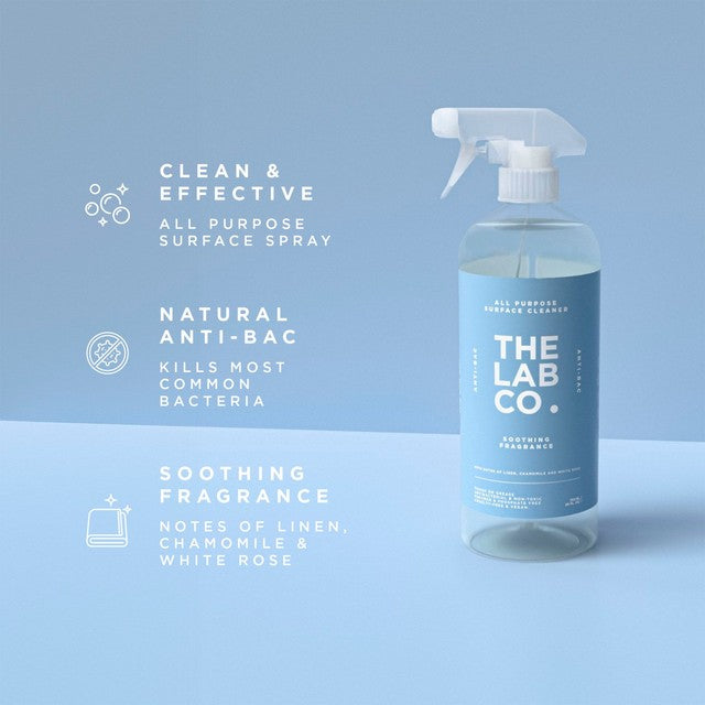 The Lab Co. Soothing All Purpose Cleaner Antibacterial 750ml (British brand)