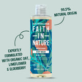 Faith In Nature For Men Blue Cedar Body Wash 400ml - British product
