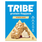 M&S TRIBE Protein Flapjack White Choc Chip Flapjack Bar 3 x 38g- Buy online at McGrocer