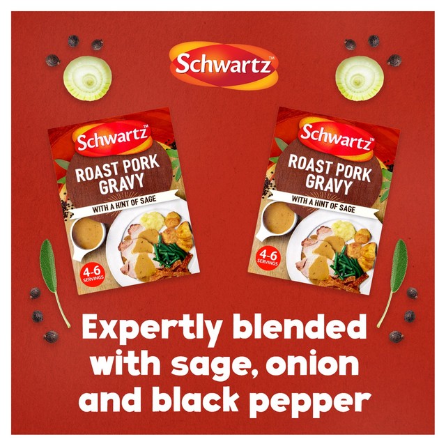 Schwartz Pork and Sage Gravy Sachet 25g (British brand)