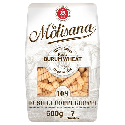 La Molisana Fusilli Corti Bucati Tørket Pasta 500g