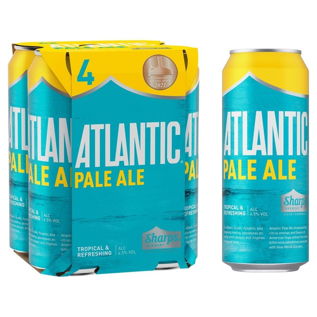 Sharp's Atlantic Pale Ale 4.5% ABV can - British product
