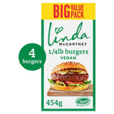 M&S Linda McCartney 4 Quarter Pounder Vegetarian Burgers 454g- Buy online at McGrocer