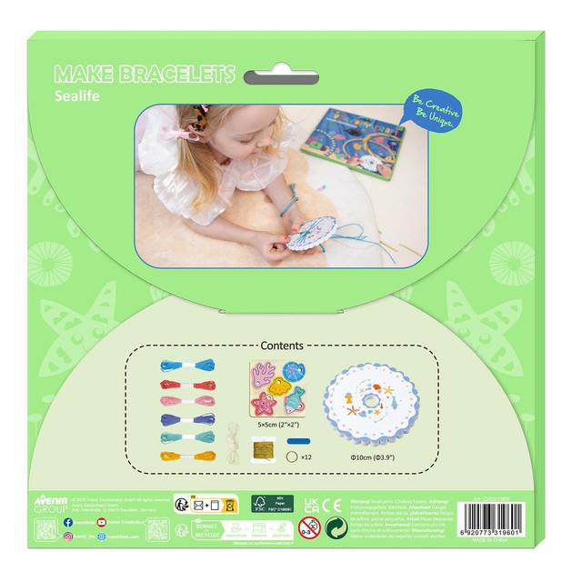 Avenir craft kit for making sealife bracelets (British brand)