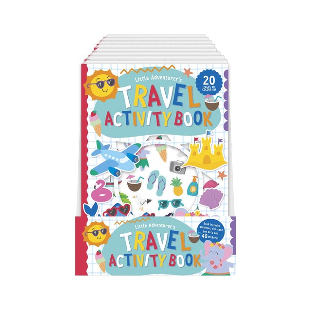 Gem Imports children's travel activity book and stickers (British brand)