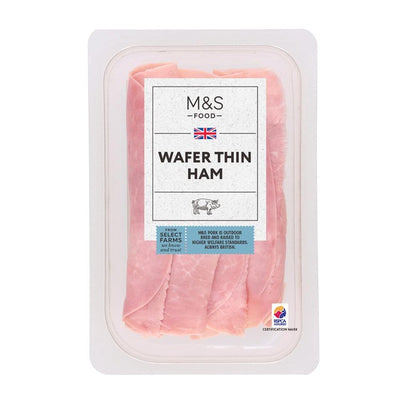 M&S M&S British Wafer Thin Ham Slices 125g- Buy online at McGrocer