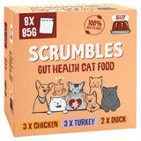 Scrumbles Grain Free Wet Cat Jelly Pouch Meat Selection 8 x 85g